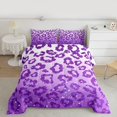 thumbnail image 2 of Feelyou Purple Cheetah Print Twin Comforter Sets, Glitter Polkadots Bedding Set, 2 Pieces, 2 of 8