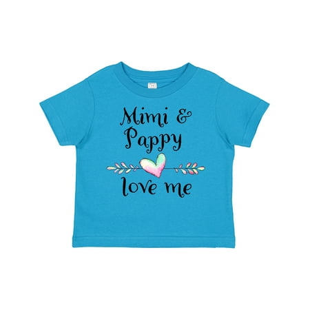 

Inktastic Mimi and Papa Love Me- Heart Grandchild Boys or Girls Toddler T-Shirt