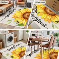 thumbnail image 6 of Rectangle Area Rug 4x6ft,Sunflower Bee Leaves on Linen Washable Carpet Non-Slip Runner Accent Rugs Indoor Floor Mat for Bedroom Living Room Decor,Summer Sunshine Quote, 6 of 9