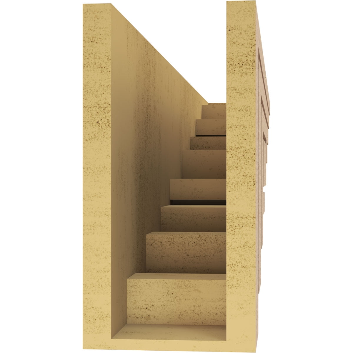 6"W x 36"D x 12"H Thin Landon Rough Cedar Woodgrain TimberThane Corbel, Primed Tan