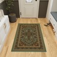thumbnail image 2 of Ottomanson Medallion Area Rug 3'3" x 5' - Non Slip Low Pile Carpet, Seafoam Green, 2 of 11