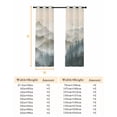 thumbnail image 6 of Mountains Blackout Curtains for Bedroom, Farmhouse Forest Nature Trees Landscape Thermal Insulated Kitchen Drapes with Grommets, Light Blocking Window Treatment, 2 Panels 52" x 84", 6 of 7