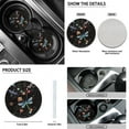 thumbnail image 4 of Renewold Dragonfly Flower Colorful Car Seat Covers Full Set with Cup Holder Coaster Gear Shift Knob Cover Handbrake Cover Keychain Car Headrest Covers 11 PCS Auto Accessories Full Set, 4 of 7
