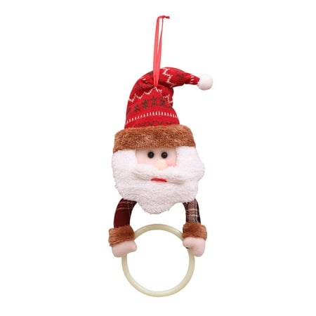 Santa Napkin Ring - Set of 2 Santa, Snowman, Reindeer Christmas Napkin Towel Rings Christmas Decor