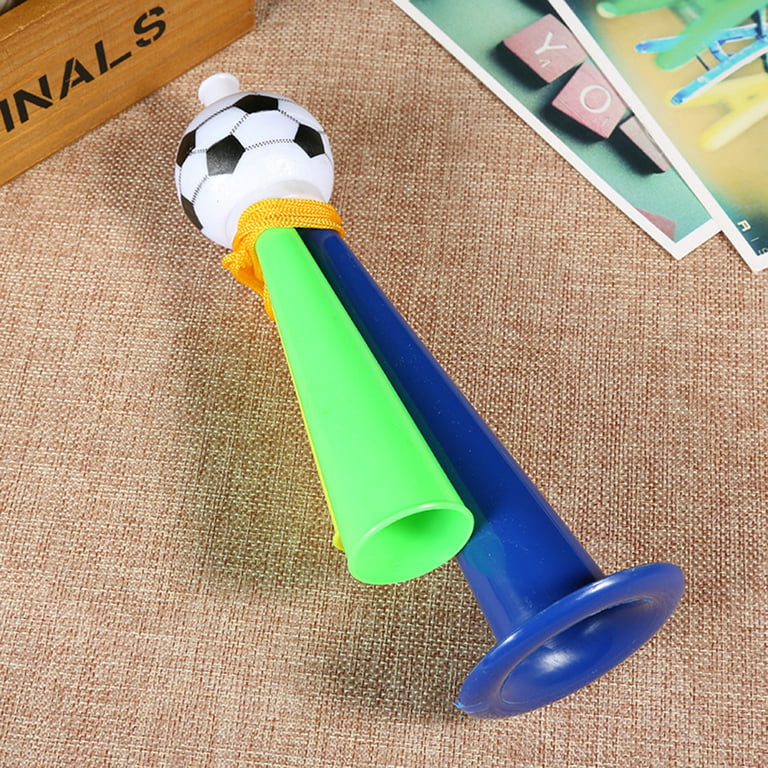6 Pcs Plastic Trumpet Toys Three Tone Football Horn Trumpets Bugle Noise  Maker Toy for School Football Games Carnival (