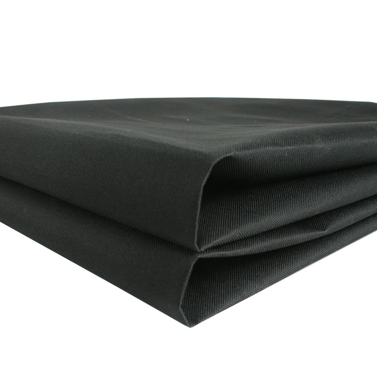 Waterproof Outdoor Fabric 300 Denier Black Water Repel Canvas Fabric Fade  Resistant