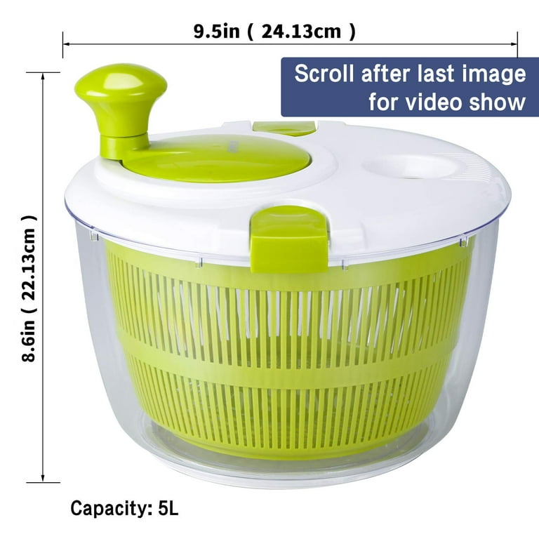 Vegetables Washer Dryer,4L Large Capacity Fruit Vegetable Strainer Spinner,USB  Electric Salad Lettuce Spinner,Automatic Compact Salad Cleaner and Dryer  for Home Kitchen(White) - Yahoo Shopping