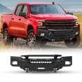 thumbnail image 2 of Silverado Front Bumper Assembly(Mid-Body Front Bumper+Side Wings+Bull Bar)For 2019-2021 Chevy Silverado 1500(EXCLUDE 2019 LD MODEL) Included Skid Plat+Decorative Frames + 2*D Ring Shackles, 2 of 14