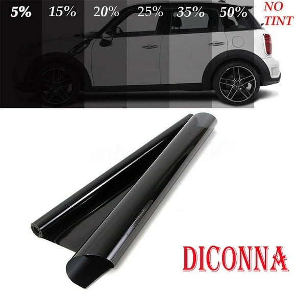 Gupgi Black Window Tint Shade Film VLT 15%-50%, Roll Sun Shade Tint Cover