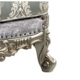 thumbnail image 4 of ACME Furniture Miliani Tufted Fabric/Wood Chair w/ Pillow in Gray/Antique Bronze, 4 of 12