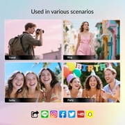 NBD Digital Camera for Photography,4K 64MP Video Camera with 16X Digital Zoom and 32GB SD Card Black