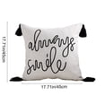 thumbnail image 3 of Funda de cojín bordada con borlas – Funda de almohada decorativa para sofá, sillón, sala de estar, dormitorio, oficina y decoración navideña – Poliéster lavable a máquina, 3 of 6