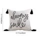 thumbnail image 3 of 17.7x17.7in Embroidered Cushion Cover With Tassels, 3 of 7