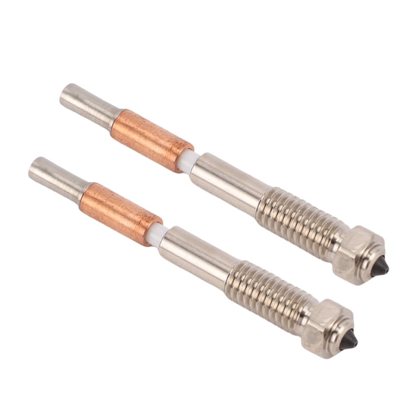 Boquilla Integrada Para Impresora 3D De 2 Piezas, Boquilla Bimetálica De Acero Endurecida Con Aislamiento Cerámico Para QIDI PLUS 4, ABS PETG PLA TPU PP PC Fibra De Carbono