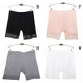 thumbnail image 2 of Womens Seamless Lace Safety Pants Modal Mid-Waist Solid Color Anti-Light Safety Boxer Shorts, 2 of 2