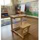 thumbnail image 2 of Pupitre Natural Infantil Niña , Mesa Banco De Madera Niña, 2 of 3
