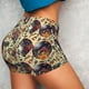 thumbnail image 4 of Balery Fashion Hippie Girl Pantalones cortos de entrenamiento estampados para mujer, sin costuras, ajustados, para gimnasio, yoga, correr, deportes, ejercicio activo, fitness.-Large, 4 of 8