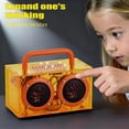 thumbnail image 2 of Kit de altavoz Bluetooth con mango naranja | Proyectos STEM para niños de 8 a 12 años, construye tu propio altavoz transparente, sin soldadura, regalo de ciencia transparente, juguetes STEM para 8, 9, 2 of 6