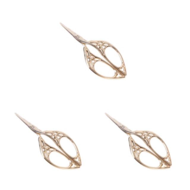 Eigraketly Tijeras fáciles de coser para sastres y entusiastas de la costura, tijeras de bordado, tijeras de sastre, corte en abanico dorado Type1 NO1