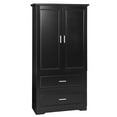 thumbnail image 6 of Gzxs Pantry Cabinet, 63.2" Tall Storage Cabinet with 2 Doors and 2 Drawers, Utility Freestanding Cupboard with Adjustable Shelf, for Kitchen, Dining Room, Bathroom, Bedroom, Black, 6 of 8