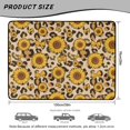 thumbnail image 7 of HUISEFOR Leopard Sunflower Bow Car Trunk Mat 29" x 39", Universal Scratchproof Rear Trunk Liner Non Slip Auto Accessories Universal Fit for Most Cars SUV, 7 of 7