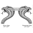 thumbnail image 5 of Clausen's World New Design Cobra Head Vinyl Decal 21" x 27" - Compatible with Mustang, Shelby, Cobra, 5 of 13