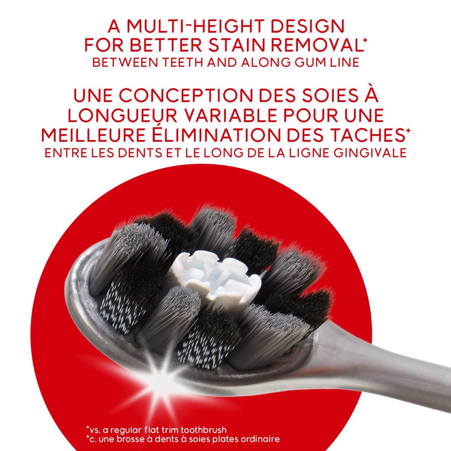 Optic White Pro Series Charcoal Manual Toothbrush for Adults- 2 Pack, COL OW Pro Charcoal 2pk