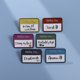 thumbnail image 2 of Juego de broches divertidos con etiqueta de nombre Hello I'm Text, aleación, 2 of 3