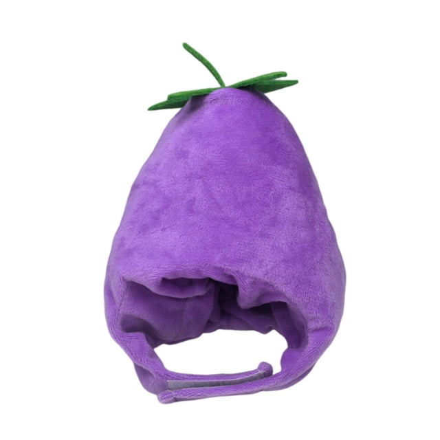 Gorro de berenjena para mascotas, gorro para gatos, accesorio para fotos, navideño, para perros para Pascua, Halloween, fiestas festivas, animales