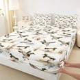 thumbnail image 3 of jejeloiu Gray Mallard Duck Full Size Sheets,Rustic Farmhouse Hunting Bed Sheets For Boys Kids 4 Pieces, 3 of 7