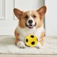 thumbnail image 3 of Juguete masticable para perros con forma de balón de fútbol, juguete chirriante para perros, juguete molar interactivo para mascotas, 3 of 8