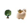 thumbnail image 1 of Elegante colección de esculturas en miniatura de pavos reales, ideales como adorno de mesa o figura decorativa de Feng Shui chino para el hogar, dormi, 1 of 8