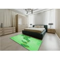 thumbnail image 4 of Ahgly Company Indoor Rectangle Patterned Stoplight Go Green Area Rugs, 7' x 10', 4 of 6