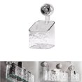 thumbnail image 2 of Geetinfly Acrylic Transparent Shower Storage, Suction Cup Bathroom Storage Shelf, Bottom Drainage System, No Drilling Required, Wall Mounted Storage For Bathroom, 2 of 6