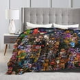 thumbnail image 3 of Five Nights At Freddy's Blanket Soft Cozy Fleece Throw Blanket Plush Lightweight Warm Fuzzy Flannel Blankets and Throws for Boys Girls Couch Sofa Bed 40x30In, 3 of 8
