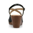 thumbnail image 4 of Journee Womens KedzieII Ankle Strap Wedge Sandals, Widths Available, 4 of 10
