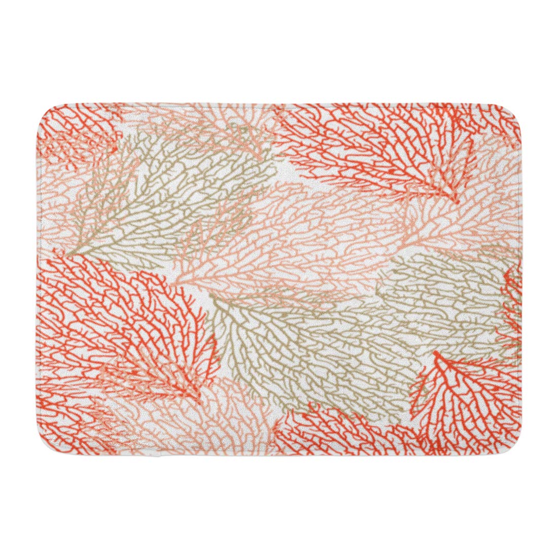 KDAGR Coastal Coral Bright Cheerful Summer Pattern Interior Cosmetics