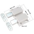 thumbnail image 2 of Unique Bargains Double Magnetic Touch Press Catch Latch Plastic White for Furniture Door Shutter, 2 of 4