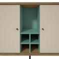 thumbnail image 5 of Joy 4-Bottle Wine Buffet Stand in Blue and Off White, 5 of 9
