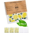 thumbnail image 2 of SUPERSCANDI 5 Pack Swedish Dish Cloths for Kitchen - 100% Biodegradable & Compostable | Washable Kitchen Cloths, Food-Safe & Without Plastic - Reusable Paper Towel for Any Surface | Lemon, 2 of 8