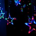 thumbnail image 3 of 2M Hada romántica estrella Led cortina cadena luz UE 220V Navidad guirnalda luz para boda fiesta vacaciones decoración Fokelyi CKCGV3GMW, 3 of 6