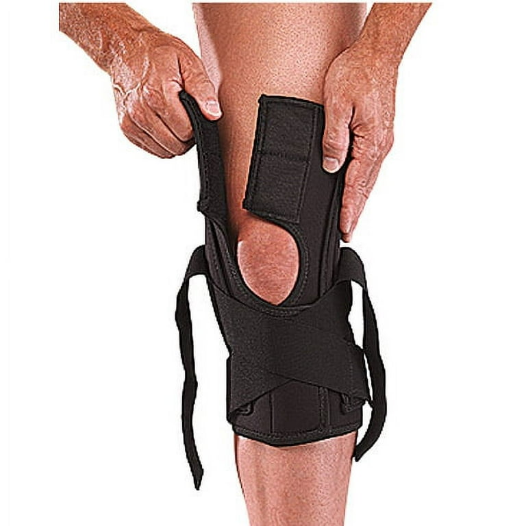 Mueller Wraparound Knee Brace Deluxe, Dual Side Stabilizer