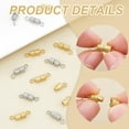 thumbnail image 5 of About 12Pcs 2 Colors Screw Twist Clasps Barrel Screw Clasps Stainless Steel Screw Claps Necklaces Bracelet Clasps Screw Type Connector Cord End Caps Fastener for Jewelry Making, 5 of 6