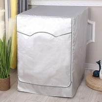 Washing Machine Dust Cover for Front Load, Washer/Dryer Cover, Waterproof Dustproof Sun-Proof and Anti-UV Washer Covers for Outside W 23.6” D 26.7” H 33.5”