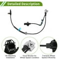 thumbnail image 4 of No.57450TX4A01 ABS Wheel Speed Sensor for Acura RDX 2013-2018 V6 3.5L Sport Utility Front Right ABS Sensor Anti-lock Braking System Sensor 1 Pc, 4 of 7