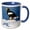 Blue/White, variant on 3drose, Japan, Hokkaido, Raus, Stellers Sea Eagle-as15 Rti0438 - Rob Tilley, 11oz Two-tone Black Mug