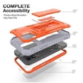 thumbnail image 5 of FITO For iPhone 12 Mini Case, Phone Case with Screen Protector and Kickstand (Orange), 5 of 7