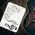 1PC Music Note Stencil 11.7x8.3 inch Reusable Plastic Hollow Out ...