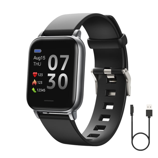 Reloj inteligente Heartrate Presión arterial Oxígeno Reloj de pulsera Temperatura corporal Control táctil Reloj impermeable, Negro Inevent EL001549-03B