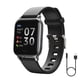 thumbnail image 1 of Reloj inteligente Heartrate Presión arterial Oxígeno Reloj de pulsera Temperatura corporal Control táctil Reloj impermeable, Negro Inevent EL001549-03B, 1 of 7